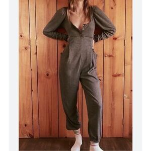 Free People Women's On Point Romper Gray jumpsuit XS NEW